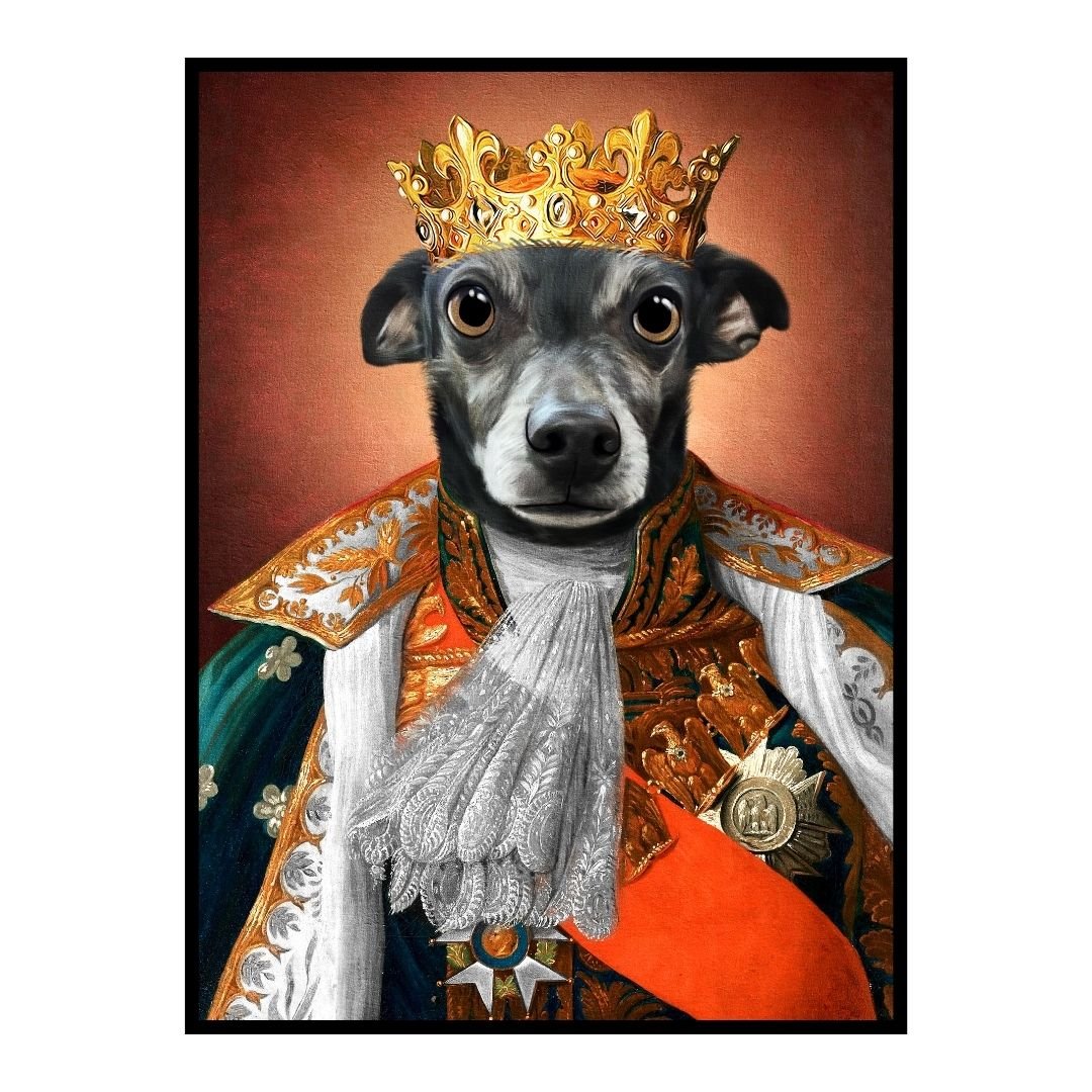 The King - Renaissance Pet Portrait