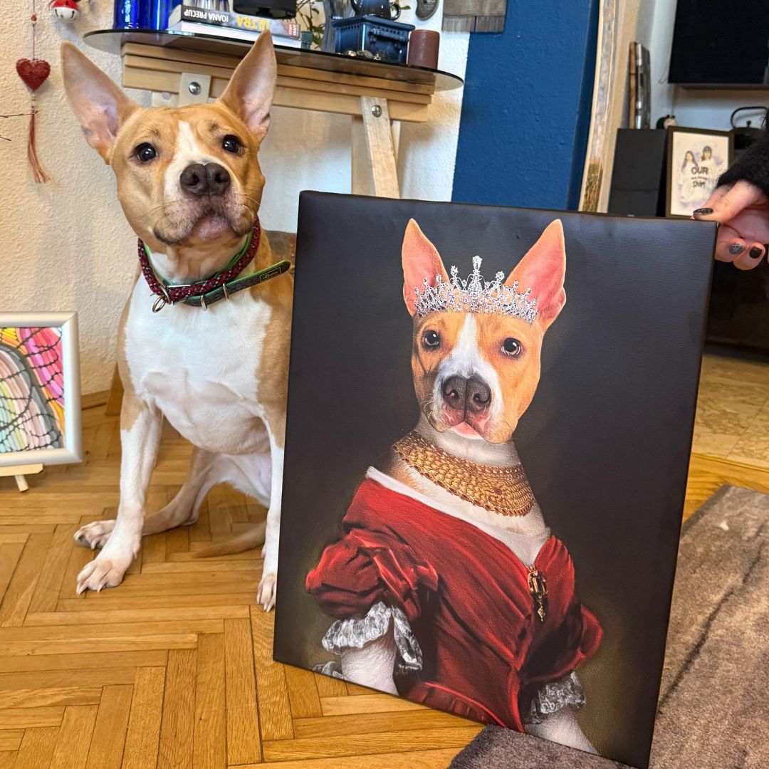 The Queen - Renaissance Pet Portrait